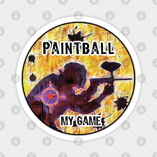 Paintball my game Magnet by UMF - Fwo Faces Frog